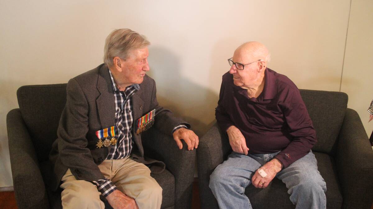 Survivors: Colin Hamley (left) 99, and Norman Anderton, 98, both worked on the horrendous Burma Railway during WWII as prisoners of the Japanese. Colin Hamley lost his brother to disease there; Norman Anderton barely escaped being bayoneted.