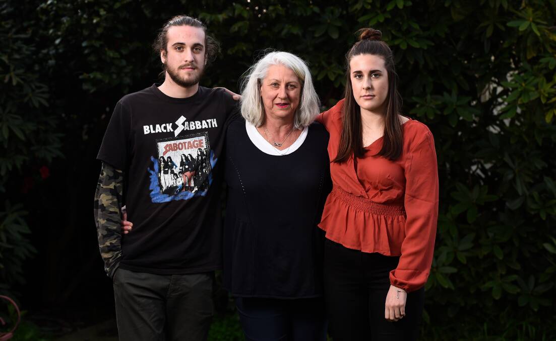 Jack Aston's family: Son Ben, wife Wendy and daughter Meg.