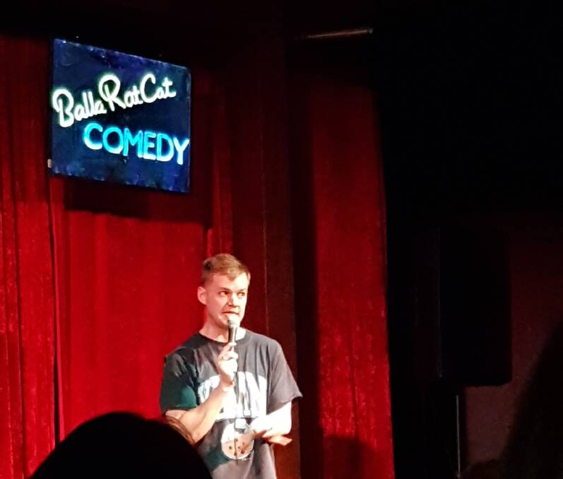 Creasey performs at BallaRatCat Comedy in August.