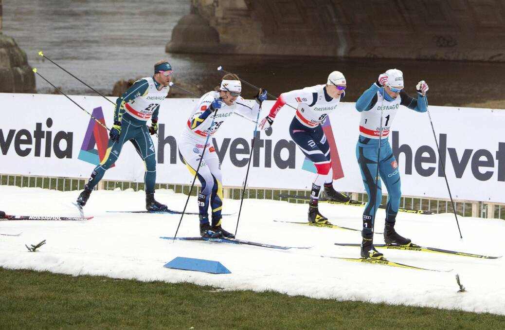 Phil Bellingham (left) competes at the 2018 World Cup in Dresden, Germany. He has been picked for the 2018 Olympic Winter Games, which start on Friday.