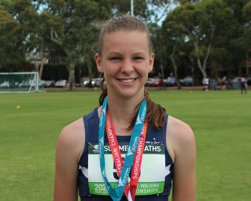 BRONZE: Ballarat's Alanna Peart walked a time of 49:54min to claim Australian and Oceania bronze medals at the weekend.