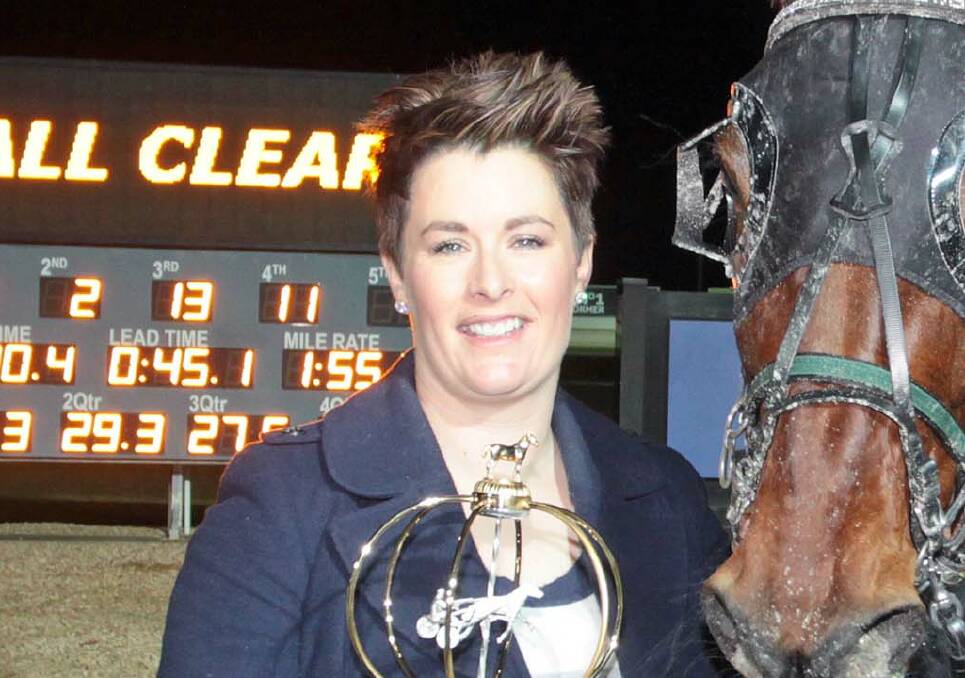 ON FIRE: Trainer Emma Stewart had a great night on Saturday, winning both the group 1 Chariots of Fire and group 2 Terang Cup.