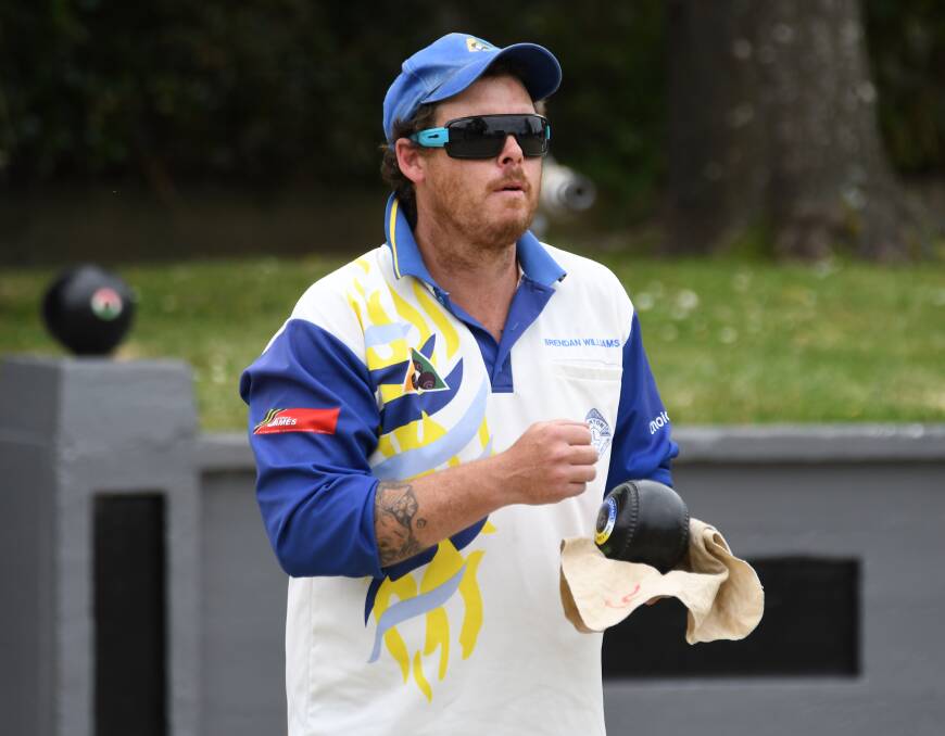 SKIPPER: Brendan Williams skippered one of Linton's rinks on Saturday, but was unable to claim victory in the battle with Aaron Wood's outfit.