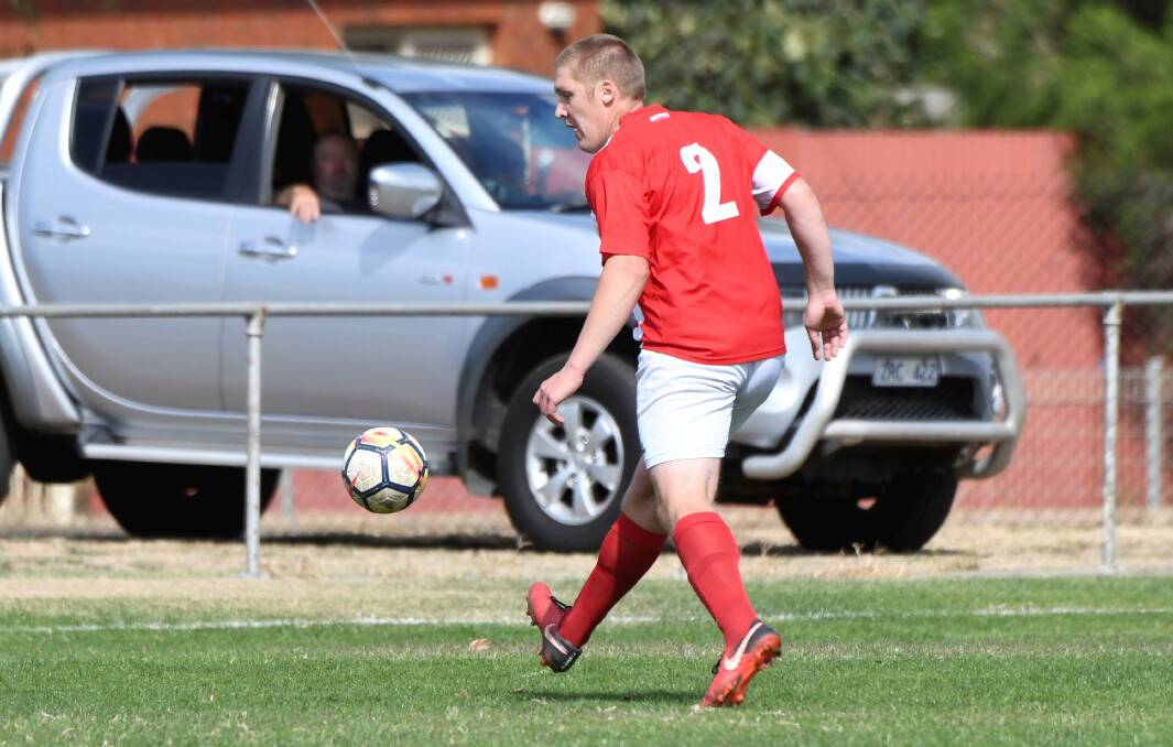 BIG CLASH: Jake Romein and his Ballarat side face an important battle with Barnstoneworth United this afternoon at Trekardo Park. The third-versus-fourth game will begin from 3pm.