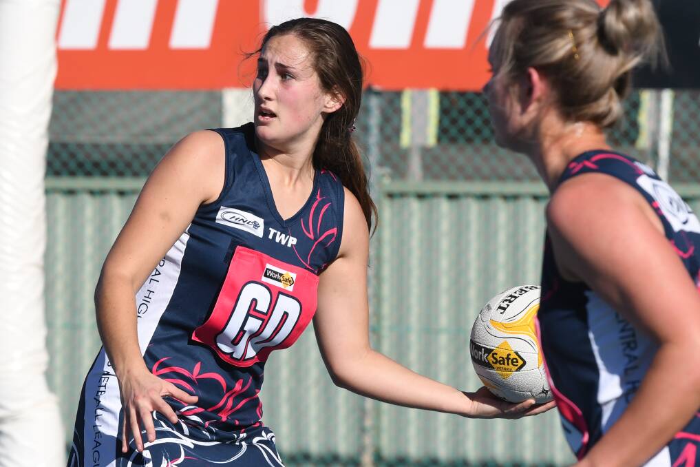 STAR: Goal defence Jedda Heard was named best on court for the Central Highlands in its big win over North Central. Picture: Kate Healy.