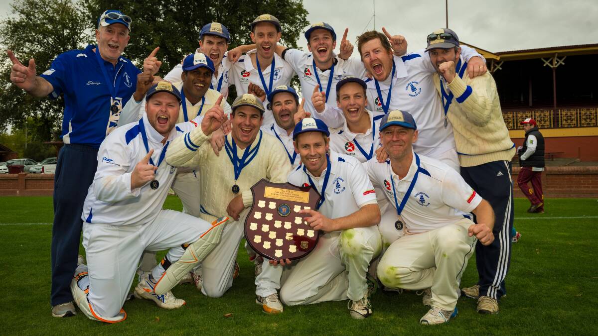 CELEBRATIONS: Golden Point is premiers for 2015-16. Picture: Dylan Burns.