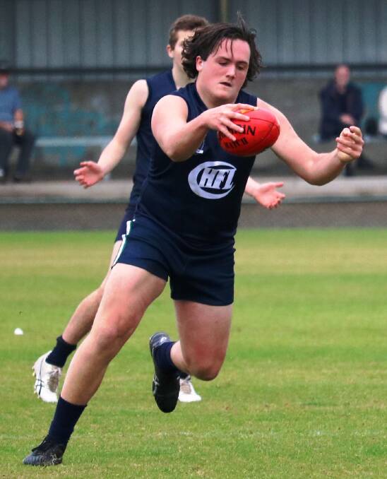 WINNERS: Max Wood was one of the better players in the CHFL's victory against Colac and District in the under-15 football game.