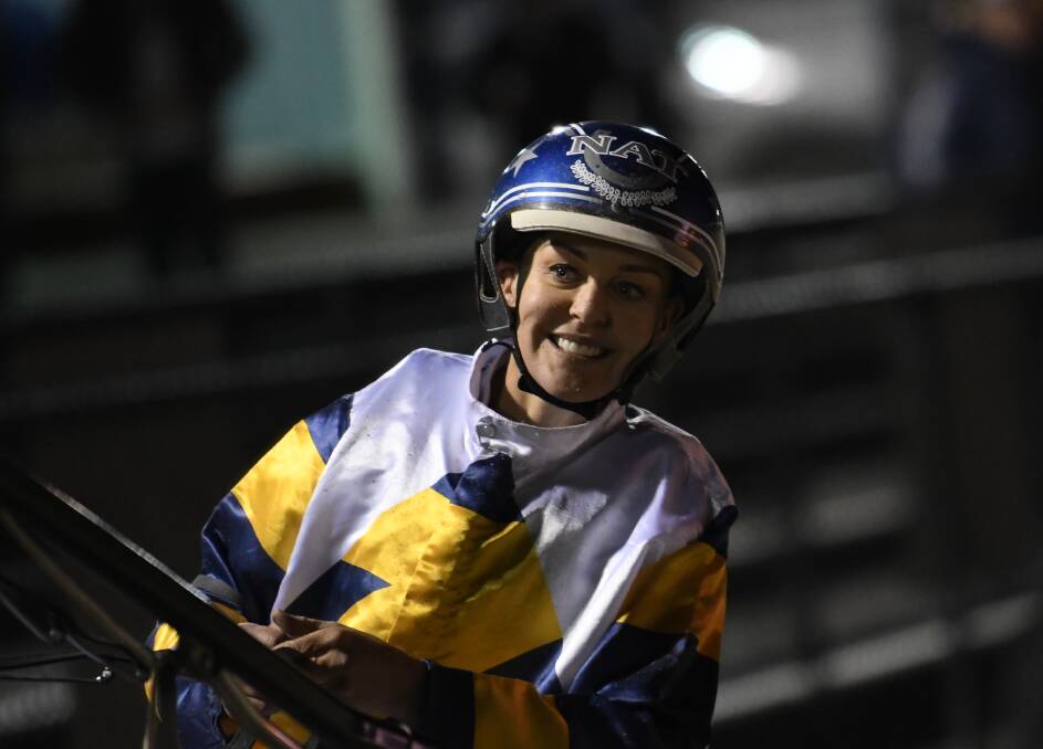 ALL SMILES: Natalie Rasmussen was clearly pleased with the performance of Cruz Bromac in Ballarat on Tuesday night. Pictures: Lachlan Bence.