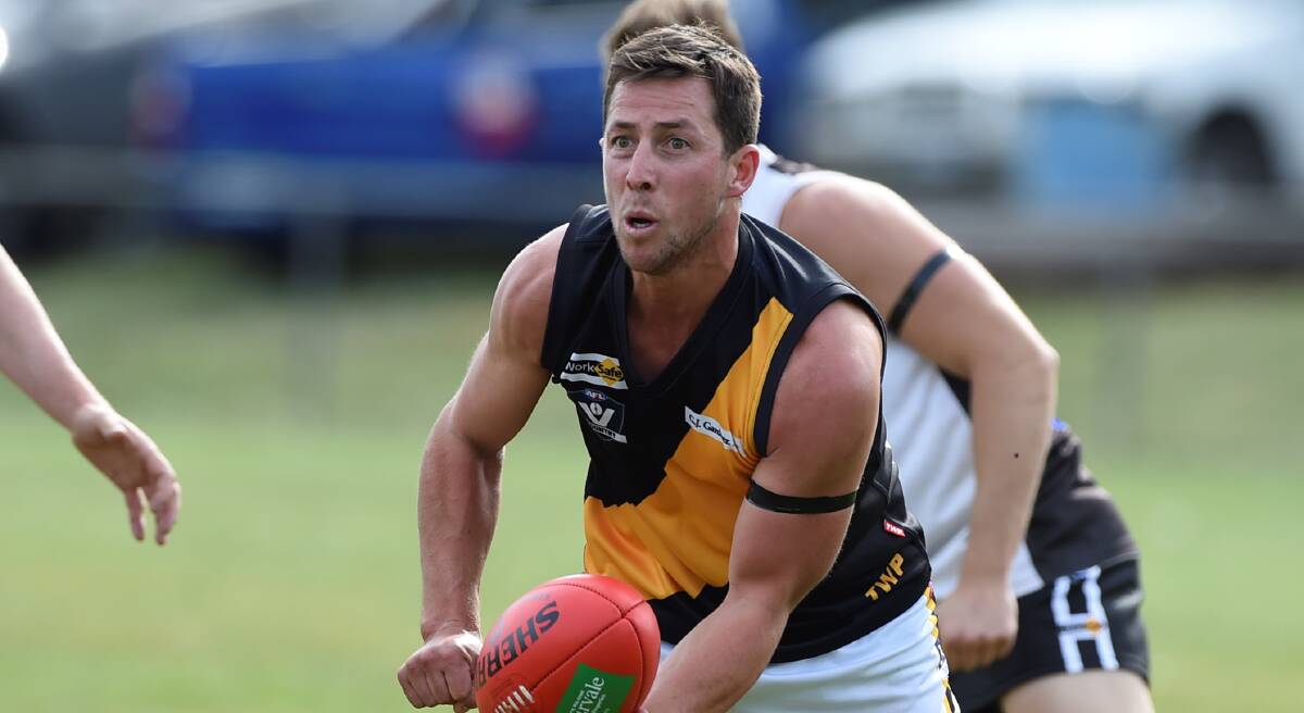 INJURED: Billy Driscoll is unlikely to feature in the first part of the 2016 Central Highlands Football League season as he recovers from wrist surgery.