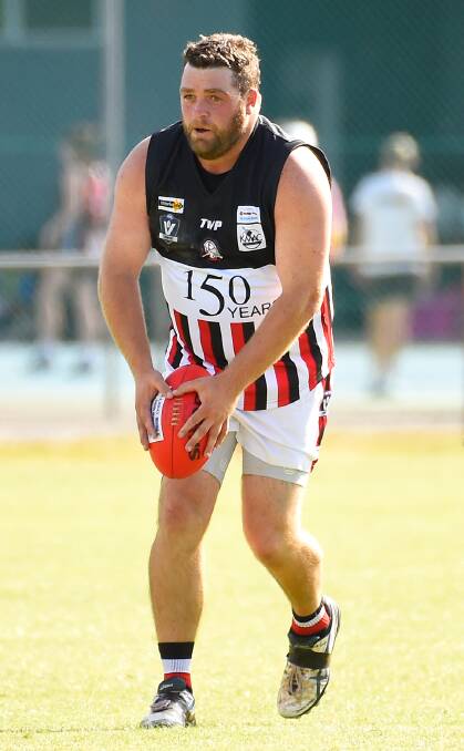 FRIEND OR FOE?: In Saturday's reserves grand final, Creswick's Ryan Knowles (pictured) will come up against brother Tim, who plays for Springbank.