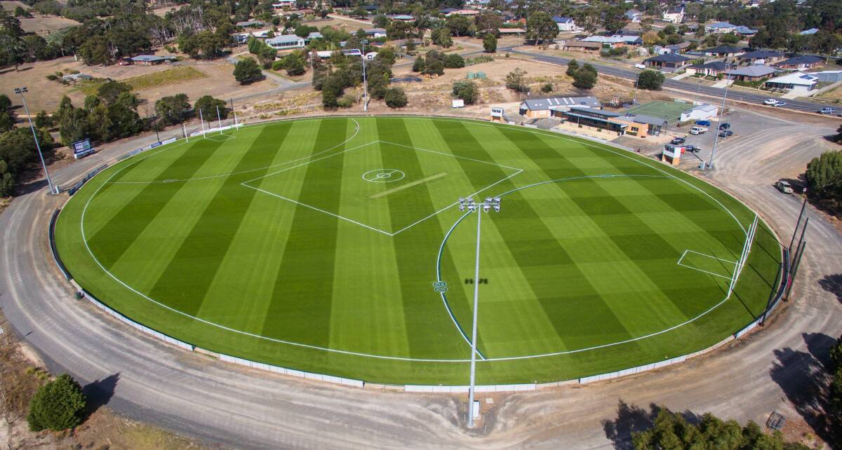WHAT A VIEW: The new Buninyong ground. Picture: Skyline Drone Imaging.