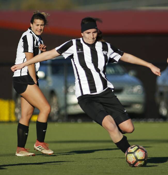 HAT-TRICK HERO: Leah Cushion helped Ballarat North United to an impressive 3-1 win over Forest Rangers on Sunday.