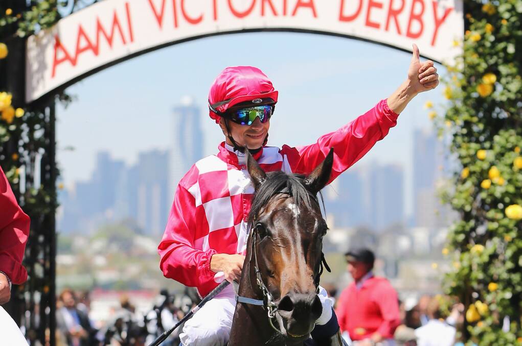STAR POWER: Joao Moreira will ride Robert Smerdon's Blue Diamond Stakes chance Property. Picture: Getty Images.