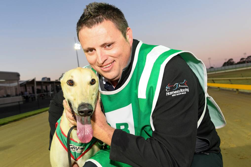 FAVOURITE: La Grand Quality and his trainer Darryl Thomas, who is looking forward to Saturday night's 2019 Ballarat Cup final.