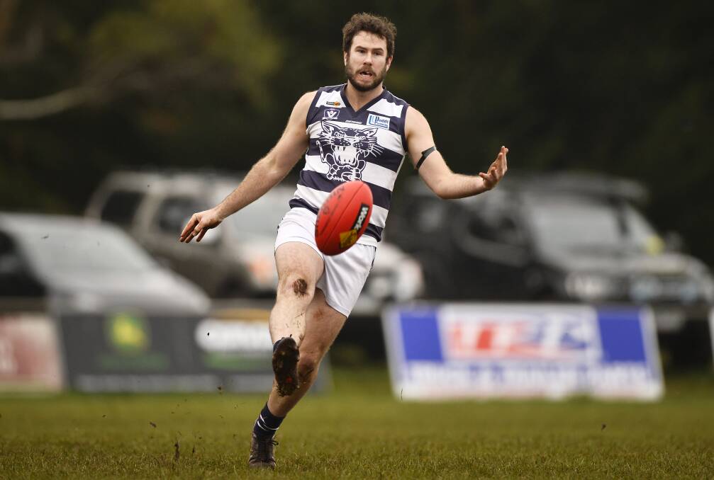 LEADER: Newlyn captain Matt Cosgrave played an important role for the Cats during their win over reigning premiers Hepburn on Sunday.