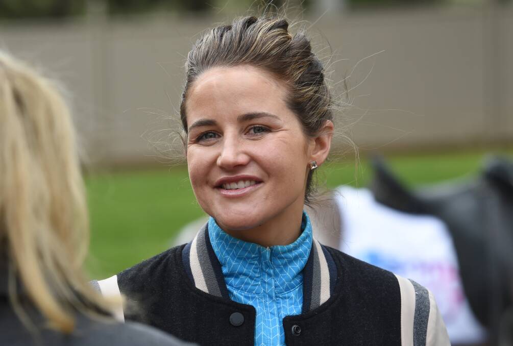 BACK IN THE HEAT OF BATTLE: Michelle Payne is set to have three rides at Monday's Ballarat meeting. One is a horse she trains, while the other two are trained by her father.