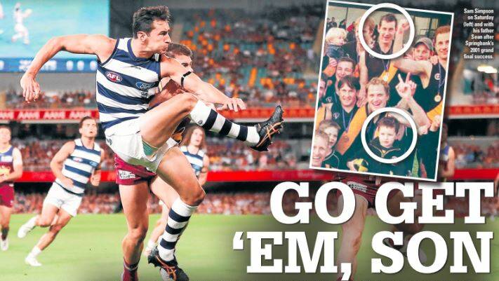 'My experiences were shattering': Simpson hopes for change of luck with son in AFL grand final