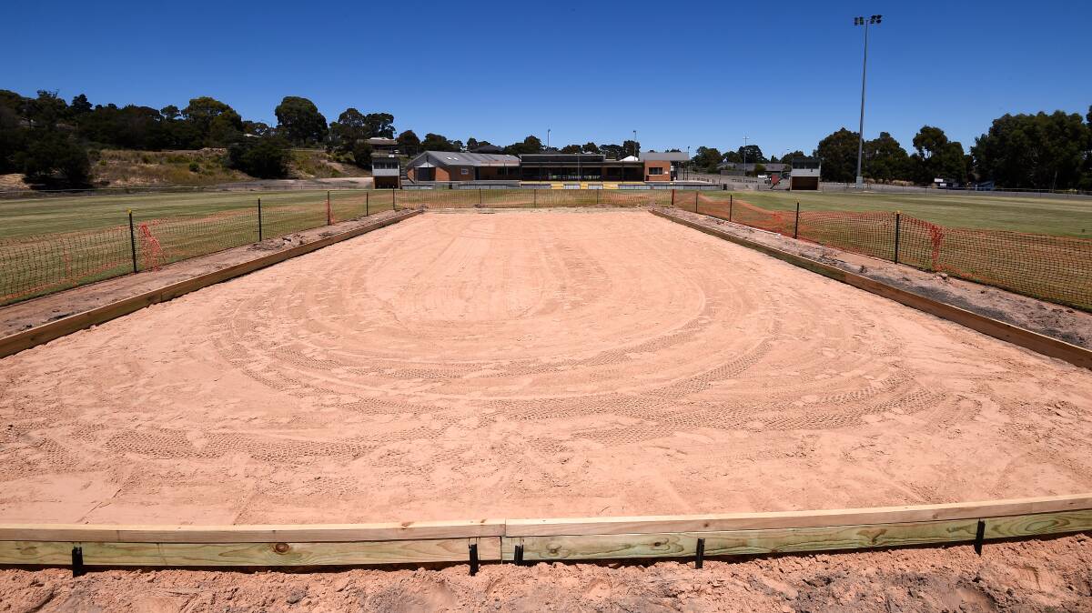 The new turf wicket table at Buninyong