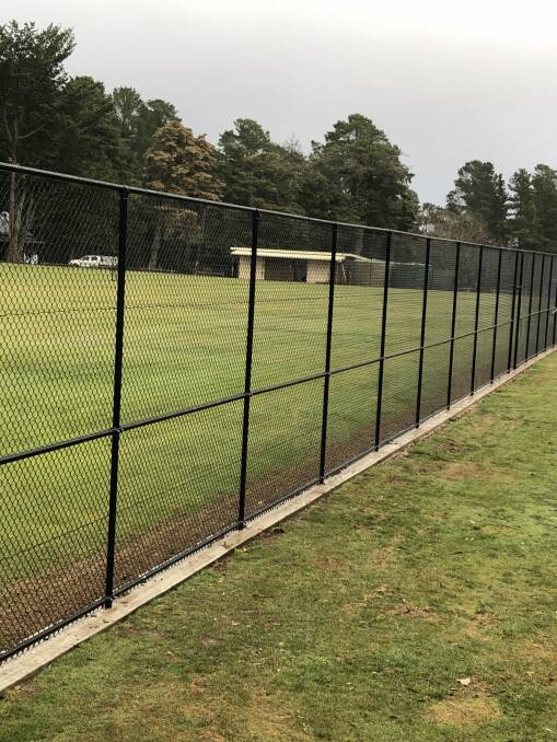 The fencing is up at the association's Creswick courts.