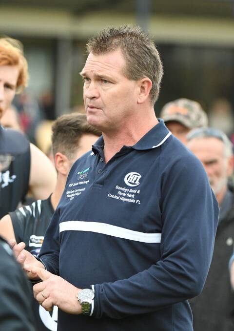 TIME'S UP: Clive Raak won't seek reappointment for a fourth year in charge of the CHFL senior interleague side.