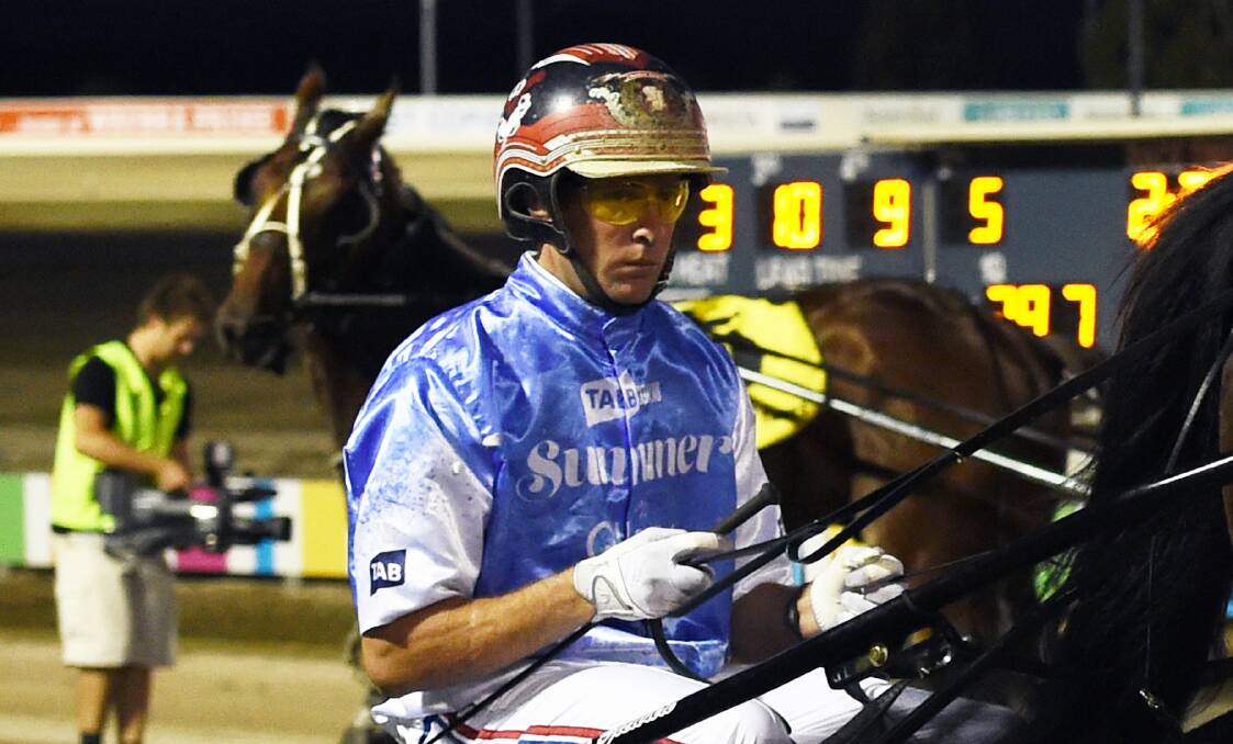 IN THE SULKY: Top harness racing driver Nathan Jack is free to drive in Wednesday night's meeting at Bray Raceway.