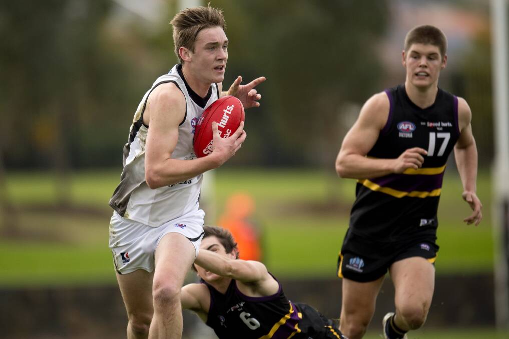 THE YOUNGER DAYS: Oscar McDonald while playing with the North Ballarat Rebels during his draft year of 2014.