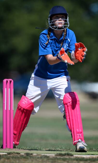 GLOVES: Tahleah Ticehurst is set to represent the Ballarat Cricket Association in the Central Highlands T20 Just for Girls carnival on Sunday.