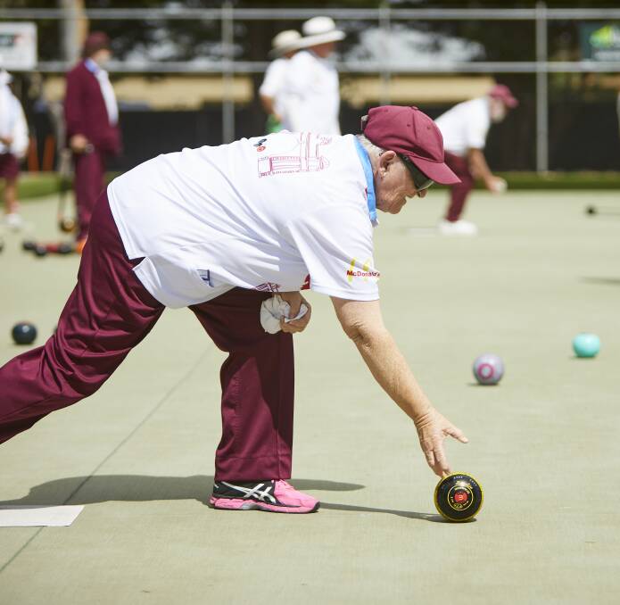 GREAT DAY: June Baker and her Ballarat Memorial Sports side won its first game of the season on Monday. Baker and her rink won its clash by five shots.