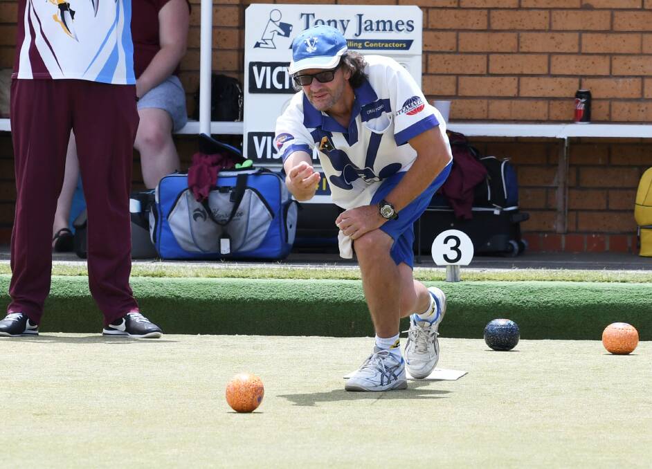 TOUGH DAY: Victoria skipper Craig Ford and his rink lost by five shots in a battle with top team Bareena on Saturday. Bareena ended up winning the match by 20 shots overall.