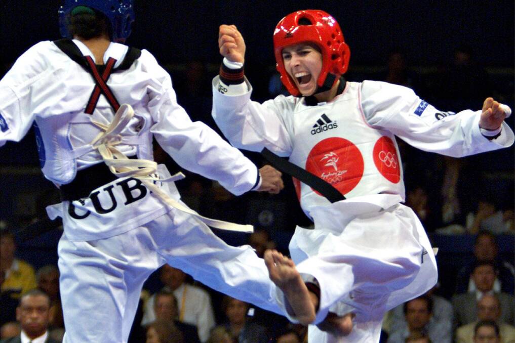 BIG PICTURE: Lauren Burns projected taekwondo into the national spotlight with her gold medal in the 2000 Sydney Olympic Games. She says her research is proving the key feature to success is strong interpersonal relationships. Picture: The Age
