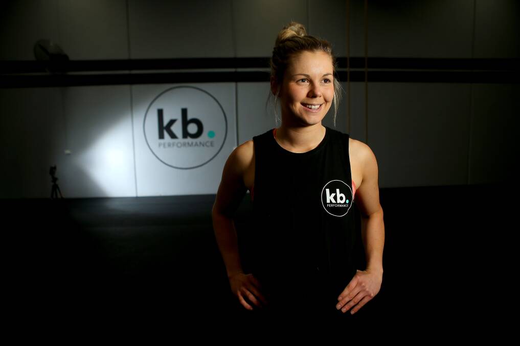 MENTOR: AFLW star Katie Brennan will be in Ballarat on Friday with her girls' squad training sessions to empower women and get them moving. Picture: Pat Scala