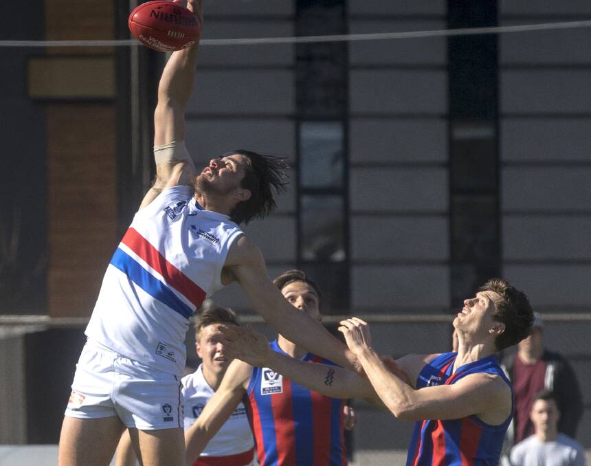 STRIVING HIGH: Bringing VFL action to Ballarat next season, for example a team like the Bulldogs, showcases a pathway for country footballers to test their games at a higher level. Picture: Luis Enrique Ascui
