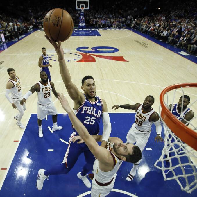 PATHWAY: Elite talent like Melbourne export Ben Simmons, in NBA action for Philadelphia 76ers last week, need to start their game somewhere. Quality grassroots arenas are vital. Picture: AP