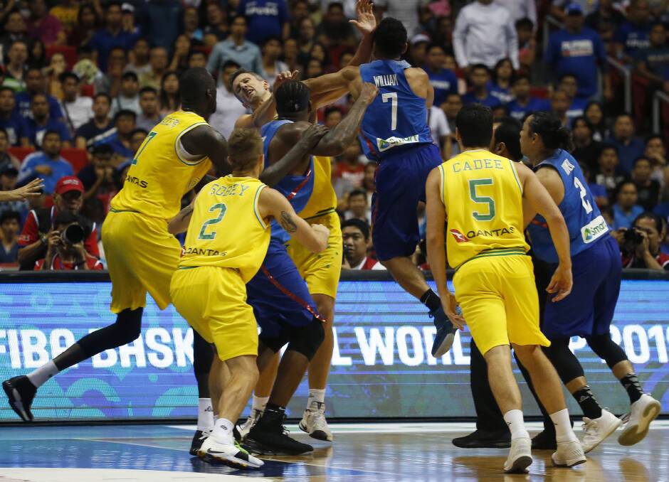 ISSUE: Basketball brawl on Monday night. Picture: AP