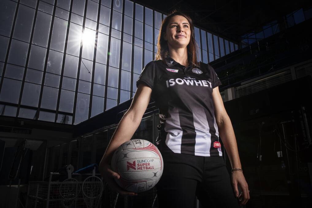 TENACIOUS: Collingwood defender Sharni Layton wants people to talk more about mental health, an issue she has struggled with during her playing career. Picture: AAP