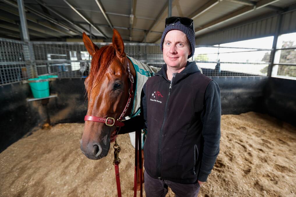 Under the microscope: Trainers Jarrod McLean and Darren Weir are the focus of a police probe. McLean is pictured with the Darren Weir-trained Native Soldier. Picture: Morgan Hancock