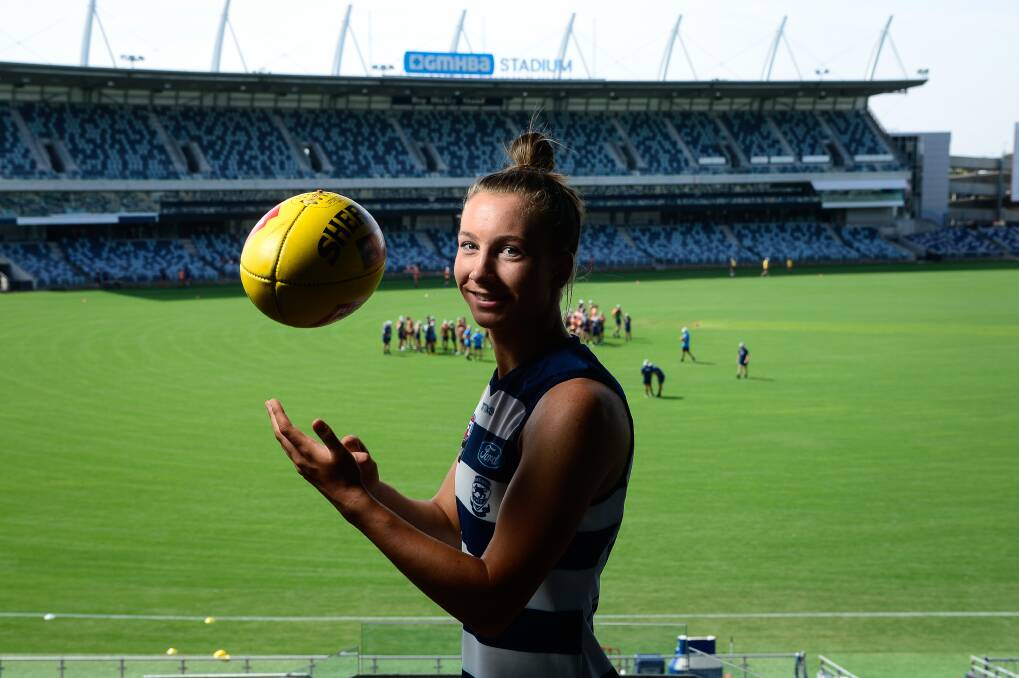EMERGING: Greater Western Victoria Rebel Sophie Van De Heuval, set to make her AFLW debut with Geelong, is among an exciting generation in the game. Picture: The Age