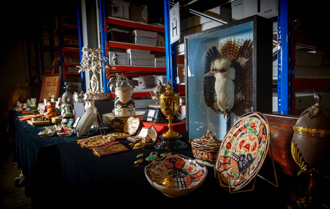 Some of the items acquired by the National Museum of Australia from Trevor Kennedy. Picture: Elesa Kurtz 