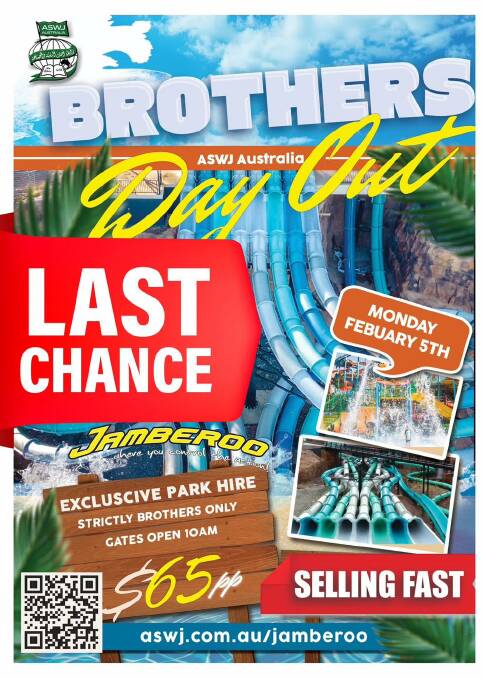 Online flyer for the Brothers Day Out from Facebook.