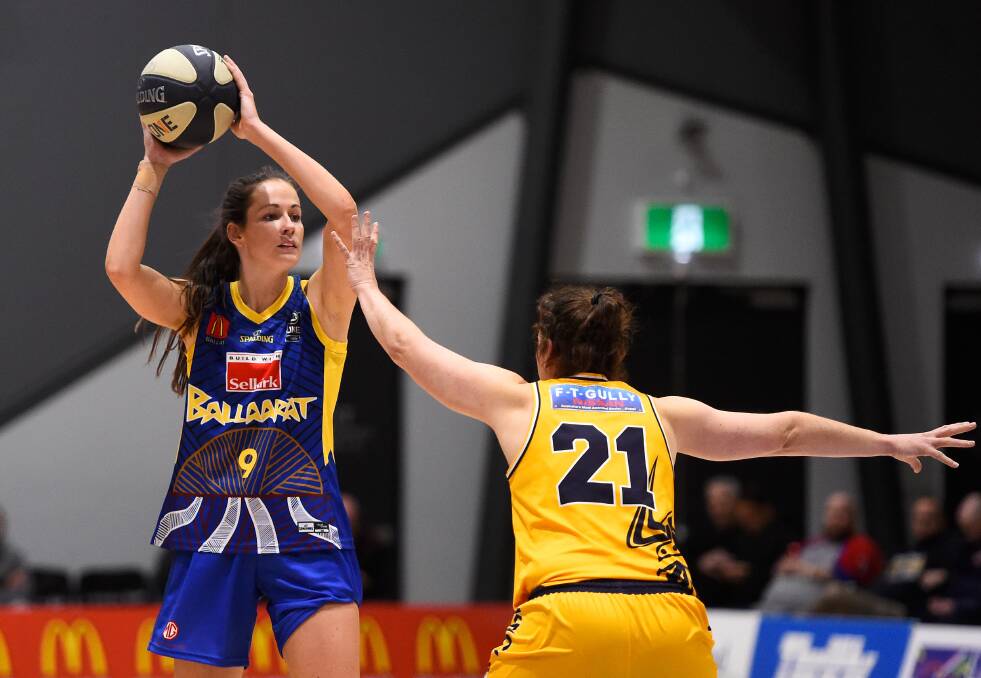 IN CONTROL: Alicia Froling has been a shining light for the Ballarat Rush in 2021. Picture: Adam Trafford