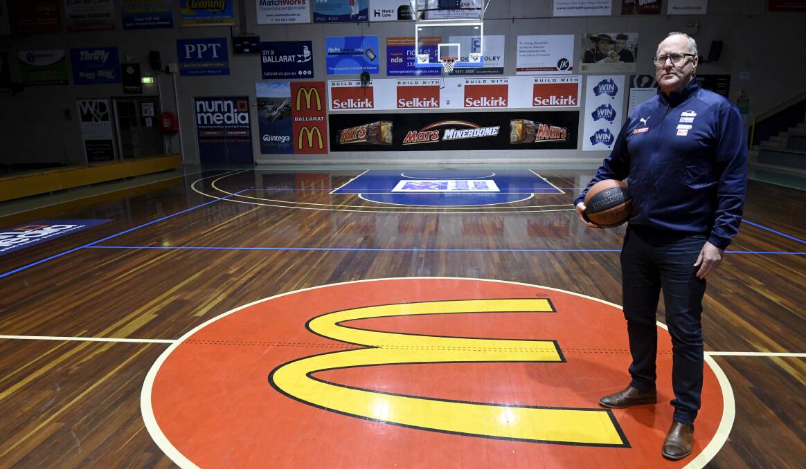 Ballarat Basketball chief executive Neville Ivey wants to see upgrades to the Minerdome. Picture by Lachlan Bence