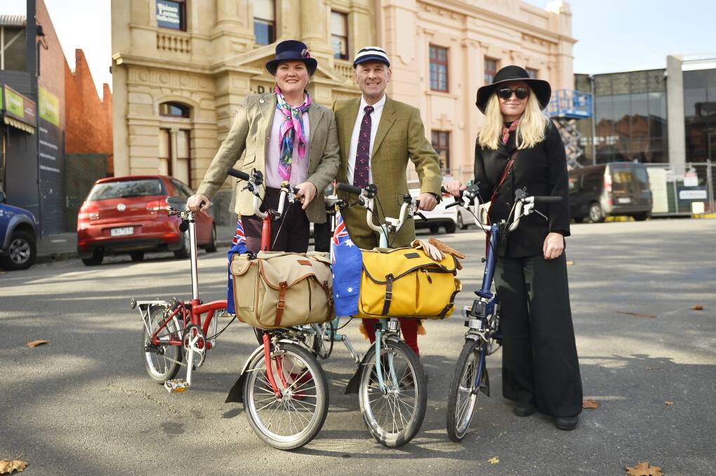 SUNDAY FINEST: The glamour of the Ballarat Lifestyle Magazine Tweed Ride is back on Sunday, this year starting from Lake Wendouree. Picture: Dylan Burns