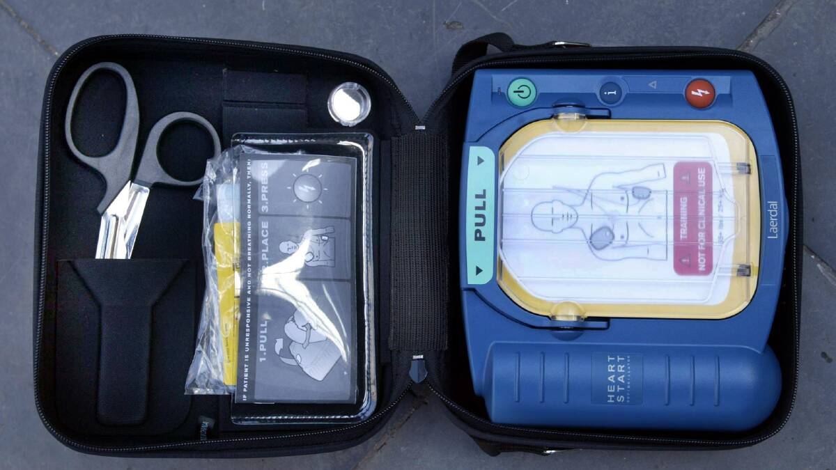 STOLEN: The defibrillator stolen is similar to this