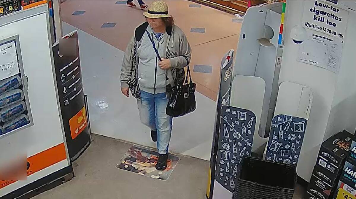 The woman wanted over the theft of a credit card and mobile phone. 