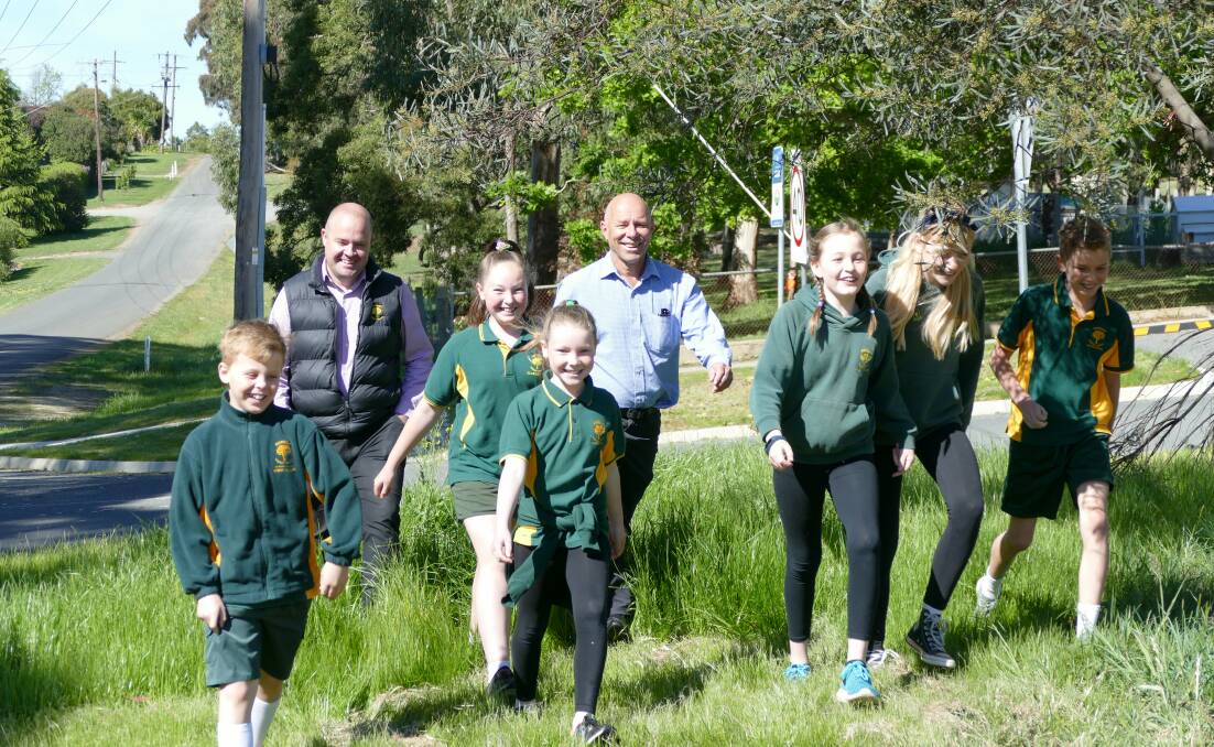 Youngsters from Gordon Primary School will soon get a $50,000 new footpath.