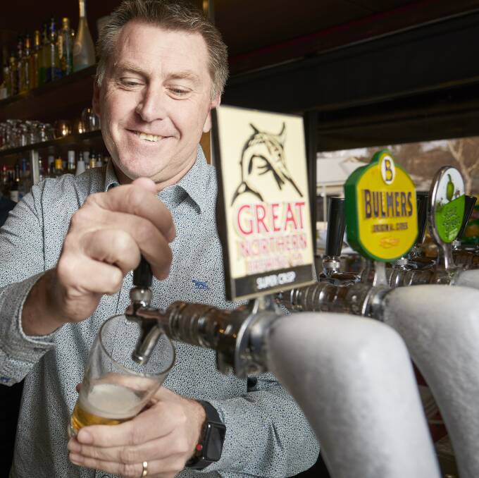 Red Lion publican David Canny has been named the new president of the Victorian branch of the AHA. Picture: Luka Kauzlaric