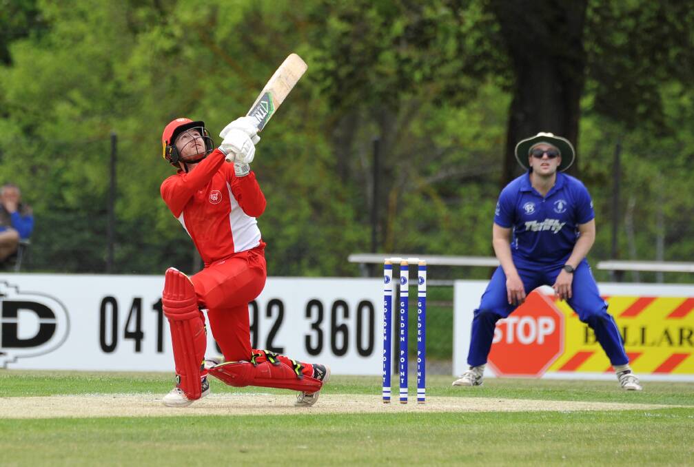 FINE FORM: Wendouree opener Cole Roscholler picked up an opening round century against Golden Point. Picture: Lachlan Bence