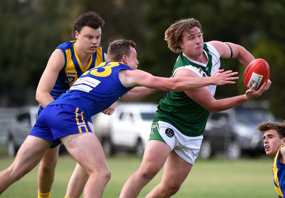 Rokewood-Corindhap star Matthew Aikman is expected to miss at least the first part of the season after a training mishap. Picture: Adam Trafford