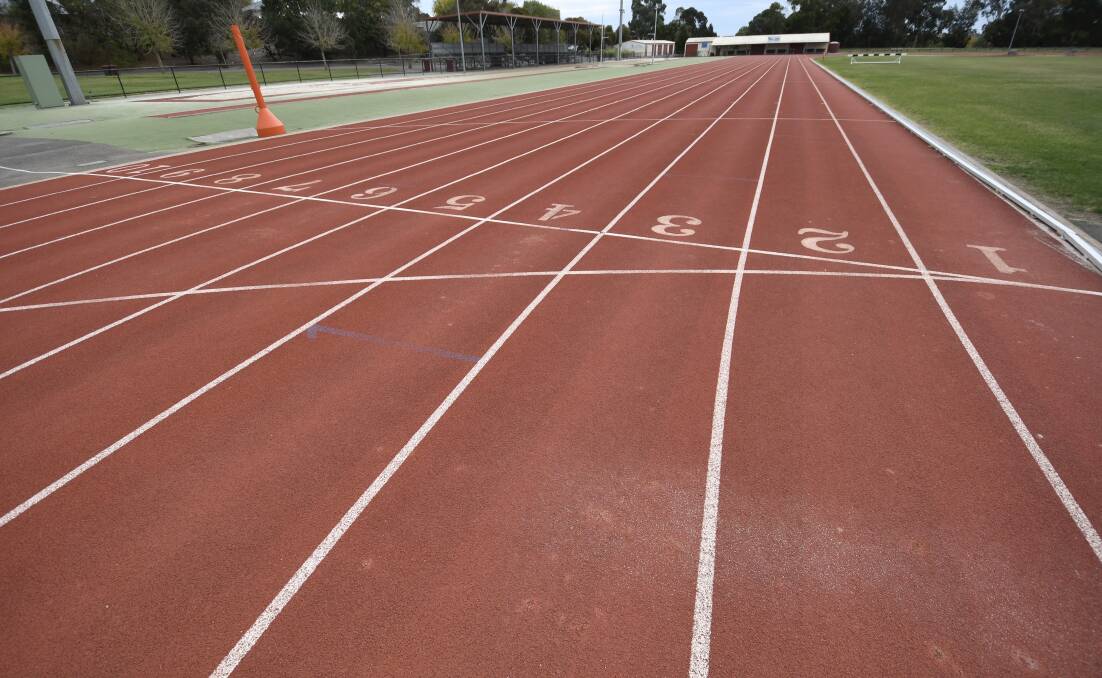 If not moved, Llanberris Athletics stadium will need a new track upgrade within two years. Picture: Lachlan Bence