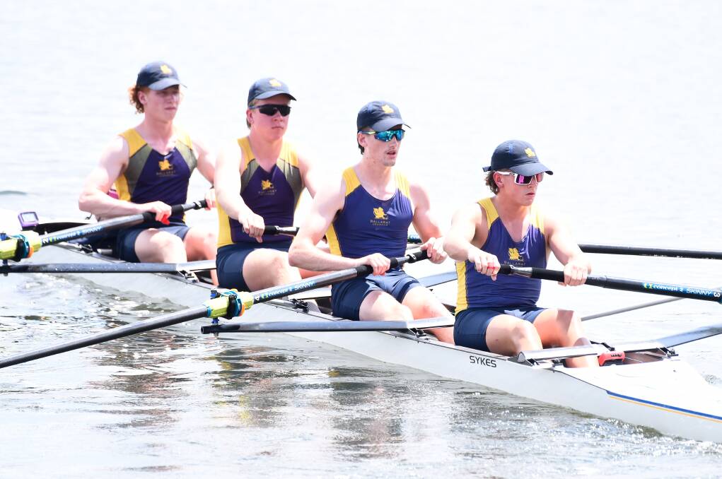 Ballarat Grammar will be a leading contender in the Boys Open Coxed Fours. Picture by Adam Trafford